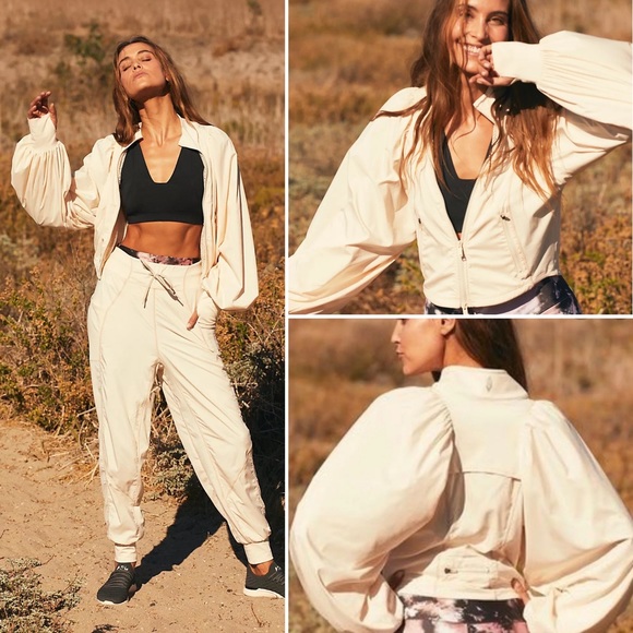 Free People Pants - NWT Color Me Happy Solid Joggers & Jacket SET